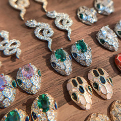 Snake diamond decors