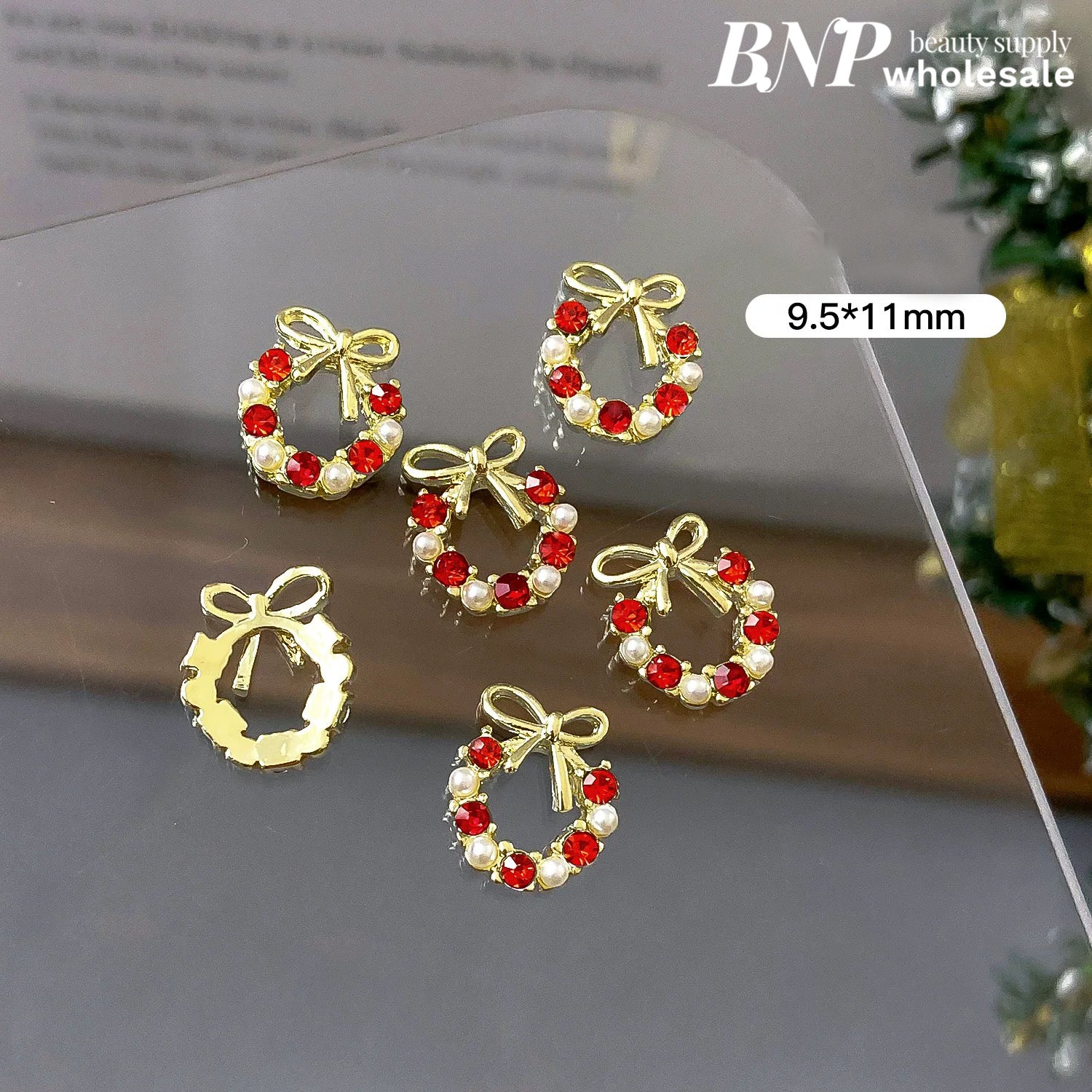 Christmas wreath metal decors