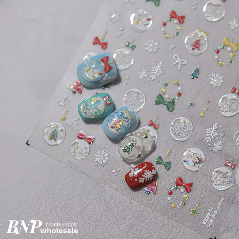 [generic] Christmas Nail stickers (36 styles)