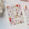 3D Sanrio Hello Kitty Kuromi Cartoon Nail Sticker