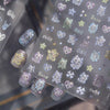 3D Skull Bone Gesture Heart Nail Stickers