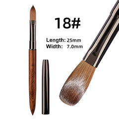 Kolinsky Nail Brushes for Acrylic Application