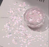 Nail Art Glitter Sequins, Aurora Pink Mermaid, Flower Petal Cherry Blossom Star Shapes