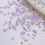[generic] Crystal Mix Shape Transparent Back Nail Decor (50pcs around)