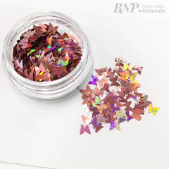 Butterfly shape glitter decor