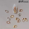 Irregular circle nail art decors