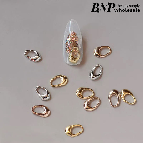 Irregular circle nail art decors