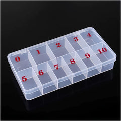 Nail Tips Storage box with number