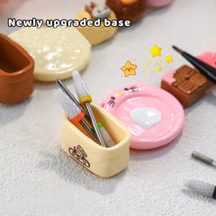 Cartoon multi-function nail brush holder