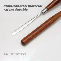 Gel Mixing Pen 140mm Stainless Steel head with Walnut Handle