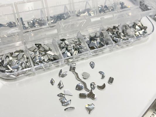 Flat back nail crystal 12 slot 300 pcs