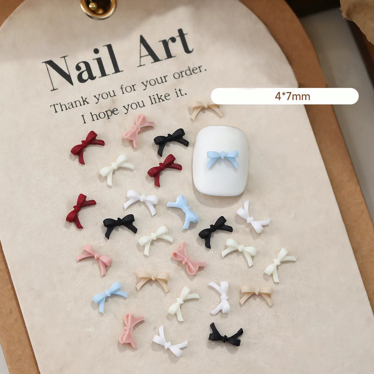 Nail decor bow tie (Metal/Plastic)