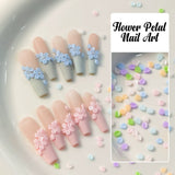 Three-dimensional handmade five-petal flower accessories 100pcs
