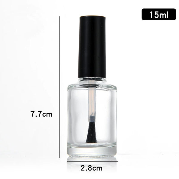 Empty Glass Polish Bottle