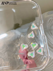 Nail Heart shape Point Back Diamond decor 6pcs/pack