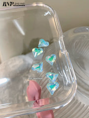 Nail Heart shape Point Back Diamond decor 6pcs/pack