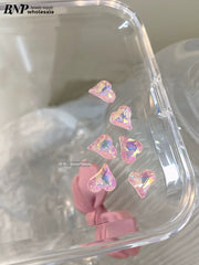 Nail Heart shape Point Back Diamond decor 6pcs/pack