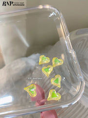 Nail Heart shape Point Back Diamond decor 6pcs/pack