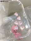Nail Heart shape Point Back Diamond decor 6pcs/pack