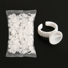 Eyelash Extension 2 Slot Glue Ring Lash Glue Holder Cup (100pcs)