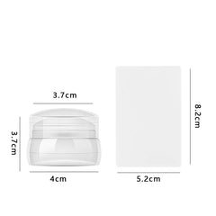 Silicone Nail Stamping Set Transparent Visible Body Jelly Nails Art Template Tools with Scraper for DIY Nail