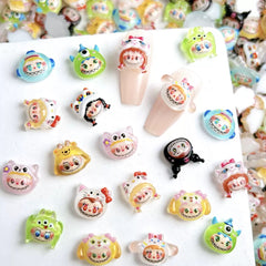 Labubu Zimomo Cartoon Nail decors