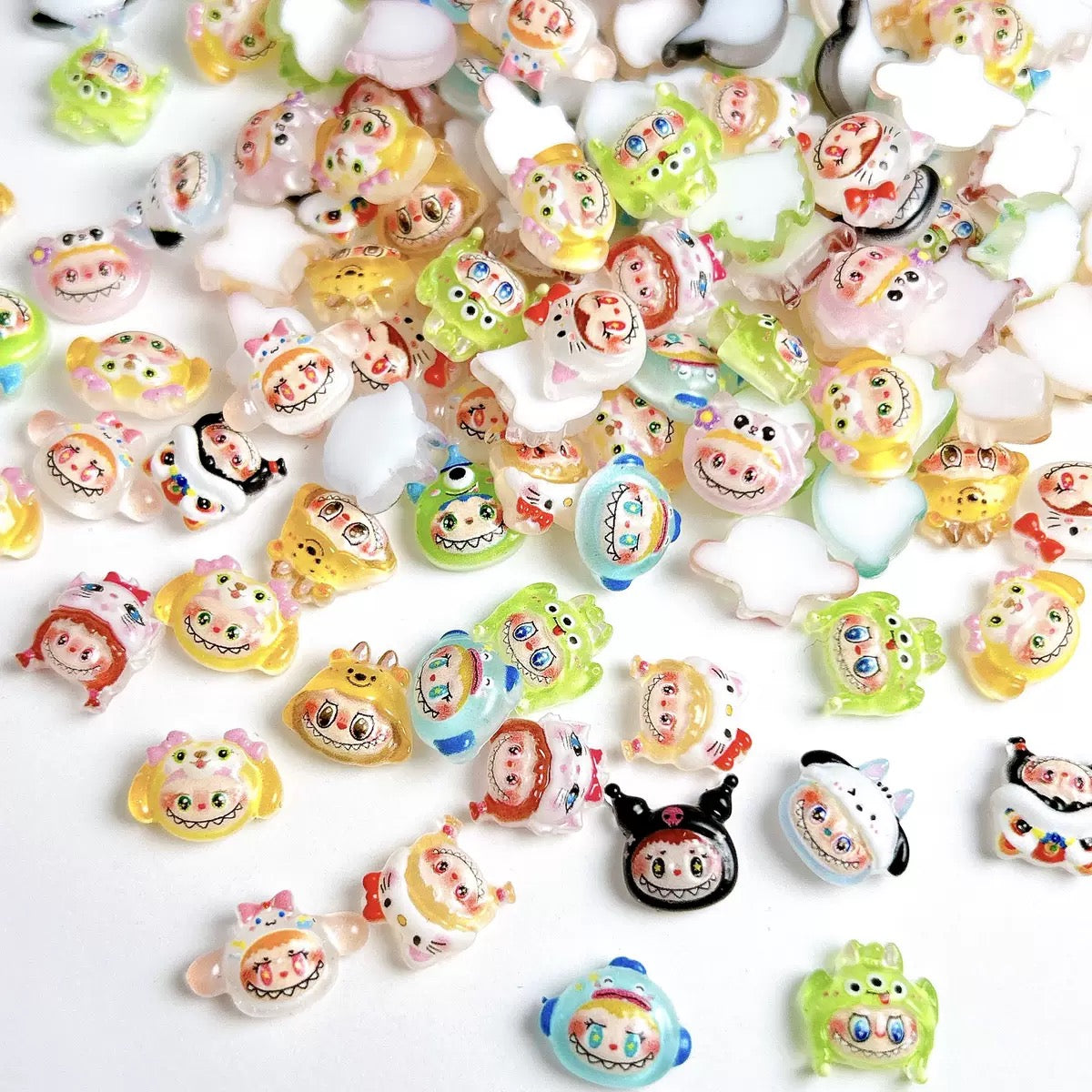 Labubu Zimomo Cartoon Nail decors
