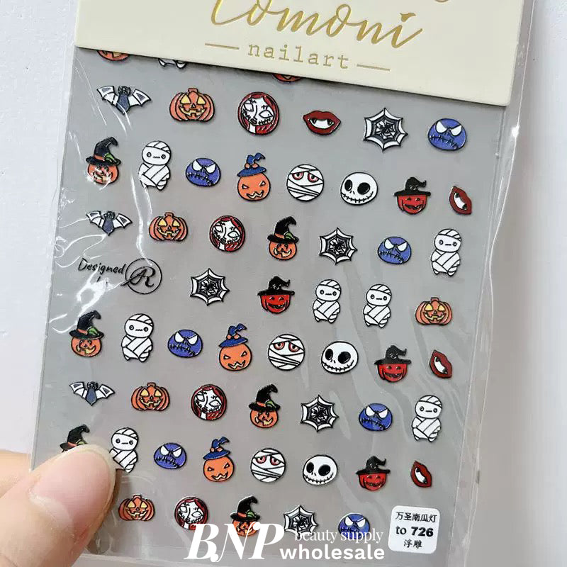 Halloween Nail stickers (7 styles)