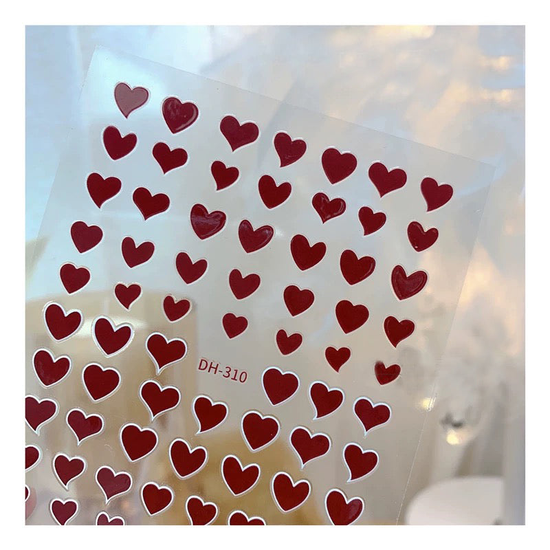 Heart shape sticker