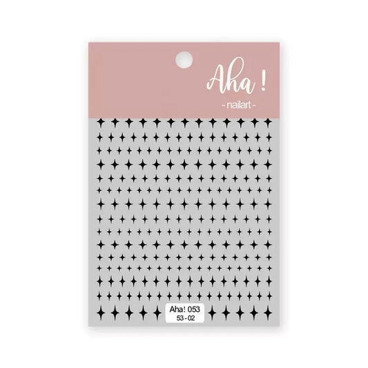 [generic] Hexagram Nail stickers (8 styles)