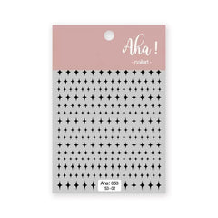 [generic] Hexagram Nail stickers (8 styles)