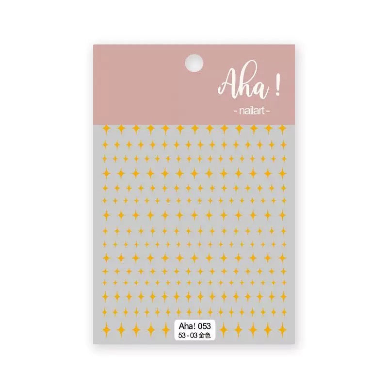 [generic] Hexagram Nail stickers (8 styles)