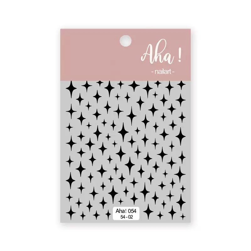 [generic] Hexagram Nail stickers (8 styles)