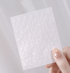 [generic] Hexagram Nail stickers (8 styles)