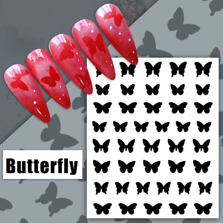 [generic] Hollow Nail stickers (6 styles)
