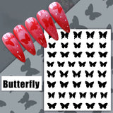 [generic] Hollow Nail stickers (6 styles)