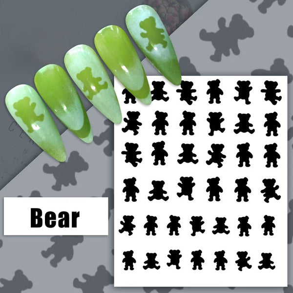 [generic] Hollow Nail stickers (6 styles)