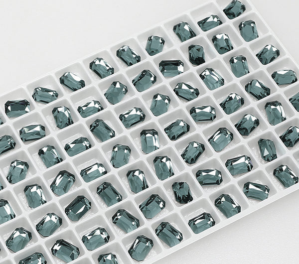Rectangular Octagonal K9 Crystal nail art rhinestone flat back
