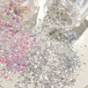 Iridescent Glitter Mix for Nail Art Ultra-Thin Sparkle Flakes Nail Decoration 2.3g