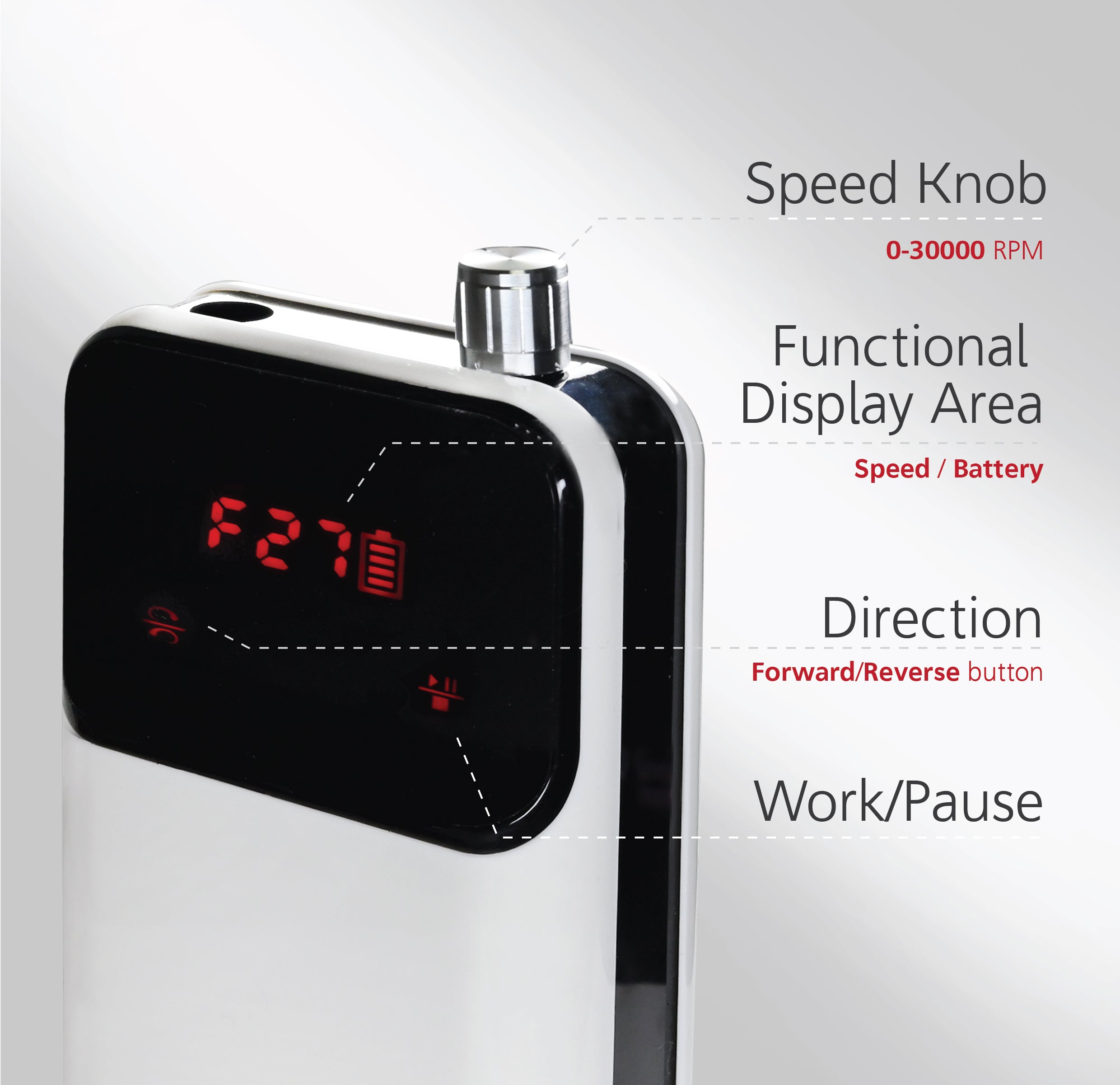 Professional Potable E-File Nail Drill Beginner Friendly | JSDA