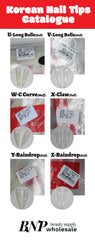 [generic] Korean nail tips (500 pieces/pack)