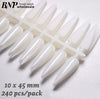 [generic] Nail tips for color display (10 x 45 mm)