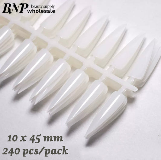[generic] Nail tips for color display (10 x 45 mm)