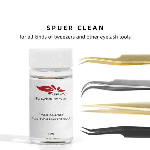 Super Clean Lash Tweezer Cleaner Glue Remover Ball 15ml