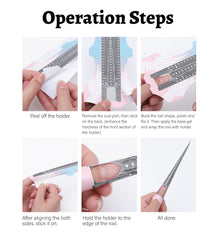 Extra long nail form