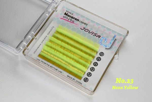 [Jovisa] Macaron Lashes 0.07 Mix Length｜Neon Series