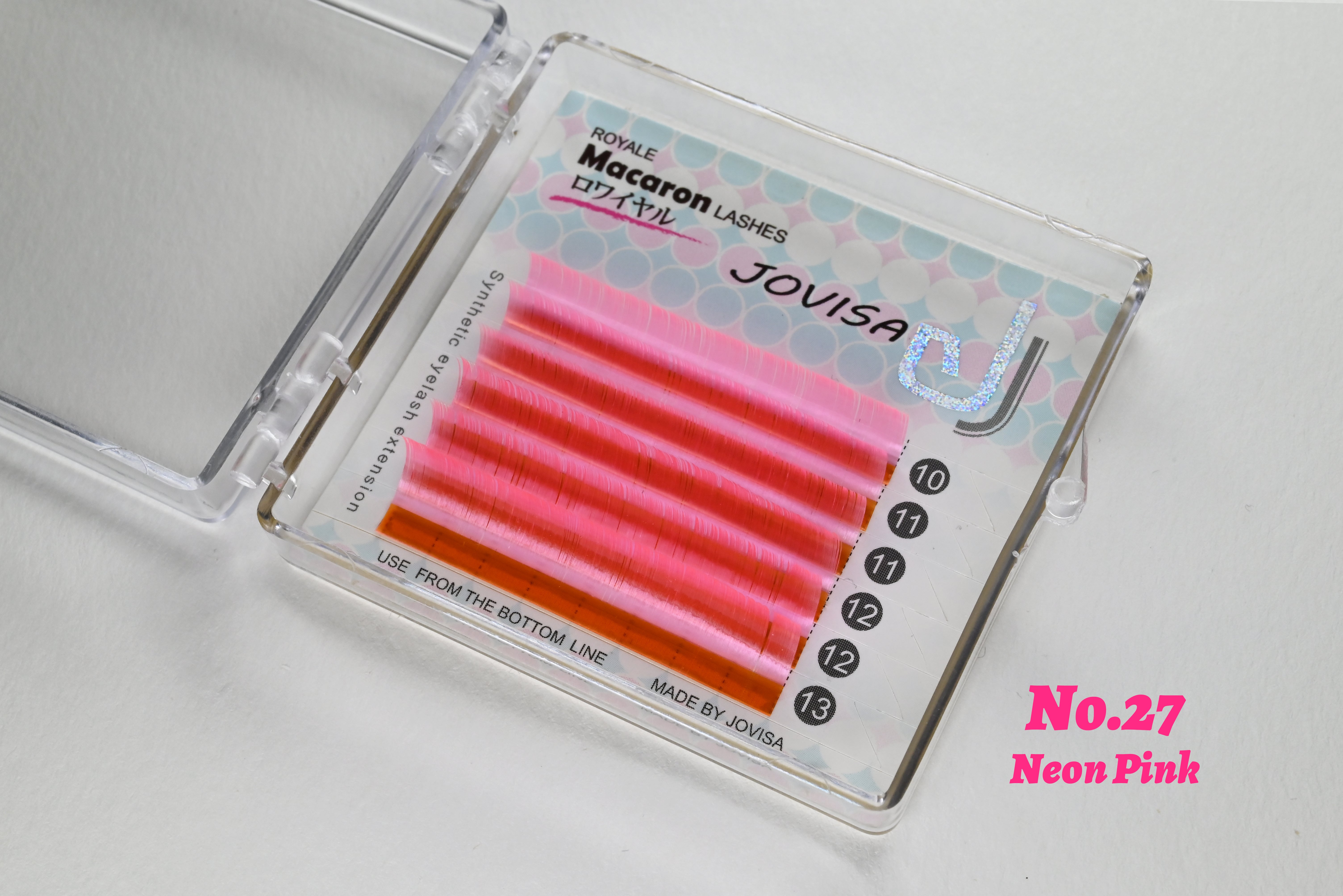 [Jovisa] Macaron Lashes 0.07 Mix Length｜Neon Series