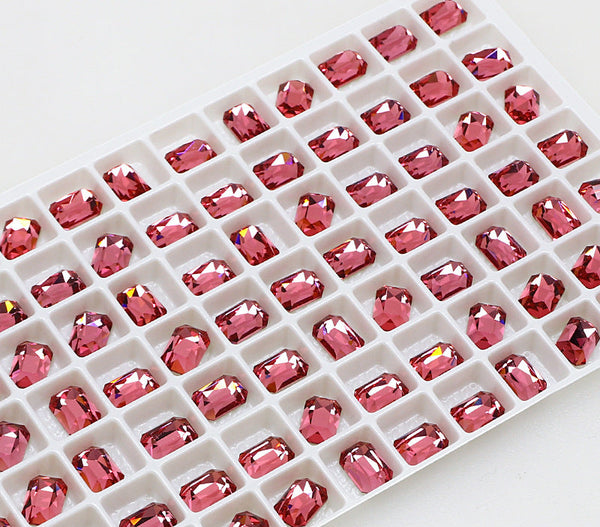 Rectangular Octagonal K9 Crystal nail art rhinestone flat back