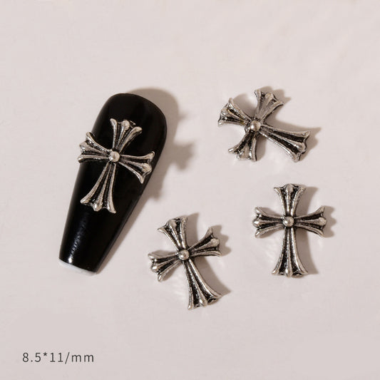 Vintage Chrome Nail decors