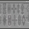Silicone Baroque style Moulding Nail Art